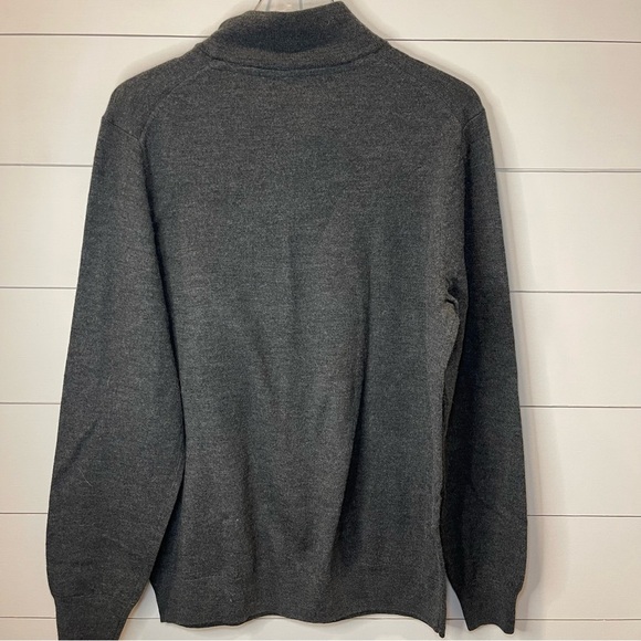 Christian LaCroix Charcoal Gray Merino Wool Pullover Sweater Mens Size CL NWT - Picture 4 of 6